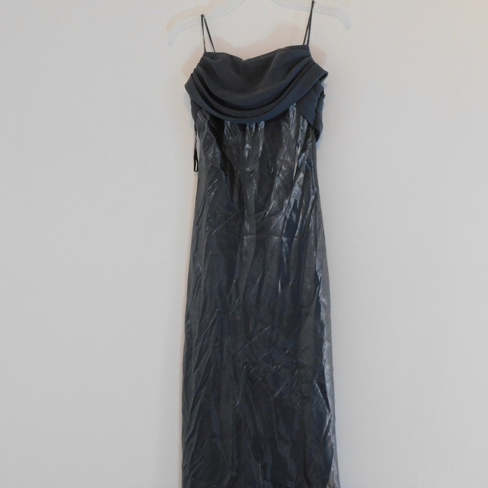 Silver Prom Dress & scarf